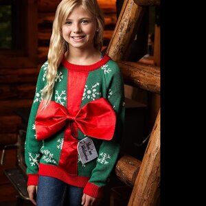 Kids Ugly Funny Holiday Sweater Top